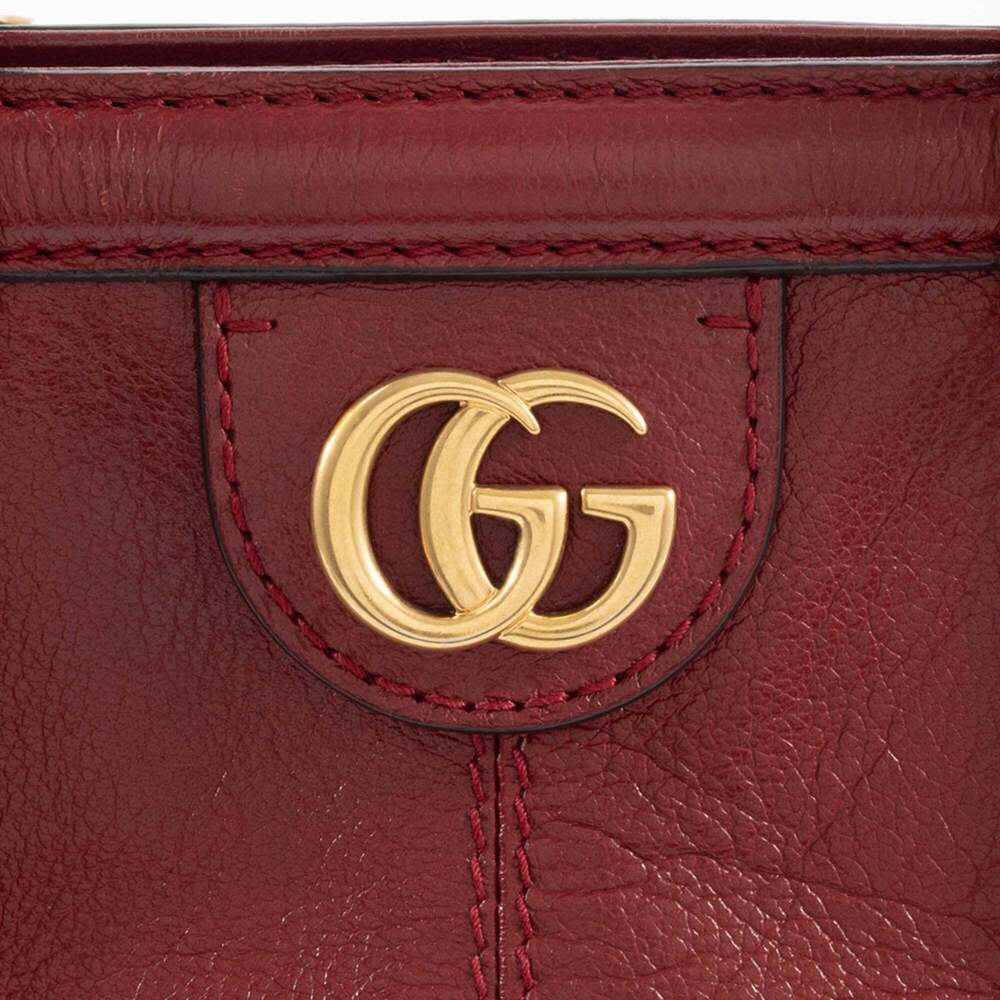 GUCCI Red Leather Shoulder Bag - Picture 10 of 16